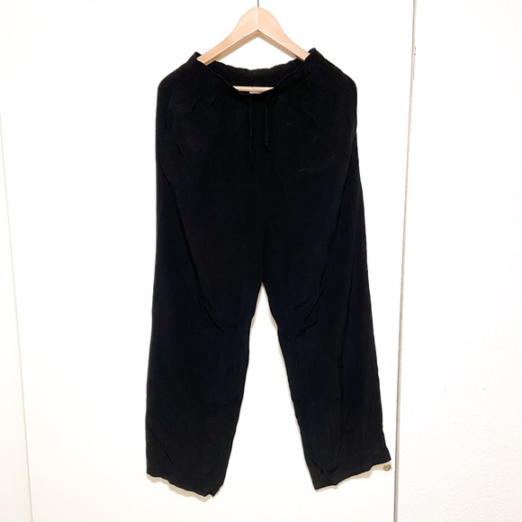 Clio Pants - Black Wide-Leg Pants